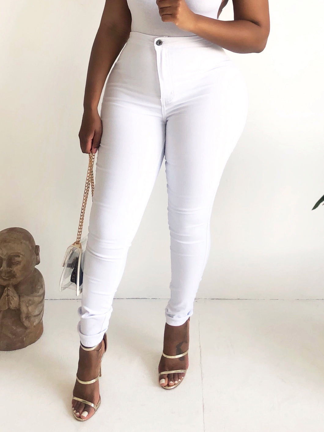 Everyday Denim Pants in White