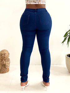 Indigo High Waist Skinny Jeans