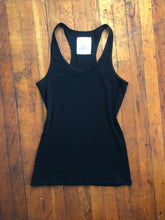 Load image into Gallery viewer, Racerback Ribbed Plus Size Tank Top in Black
