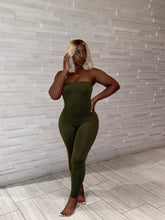 Load image into Gallery viewer, Solid Tube Jumpsuit in Olive
