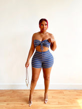 Load image into Gallery viewer, Striped Bandeau Short Set
