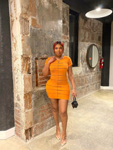 Load image into Gallery viewer, Take My Measurements Sweater Dress in Orange
